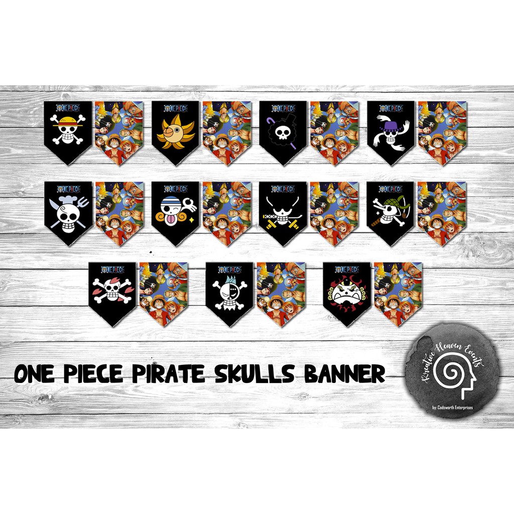 One Piece Party Banner Standard And 22 Pcs Khe Op001 Shopee Philippines