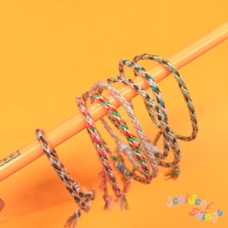 Hand-Woven Friendship Bracelet [Rope Pattern] Embroidery Bracelet by SchiSchi Things #1