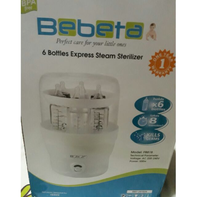 bebeta steam sterilizer