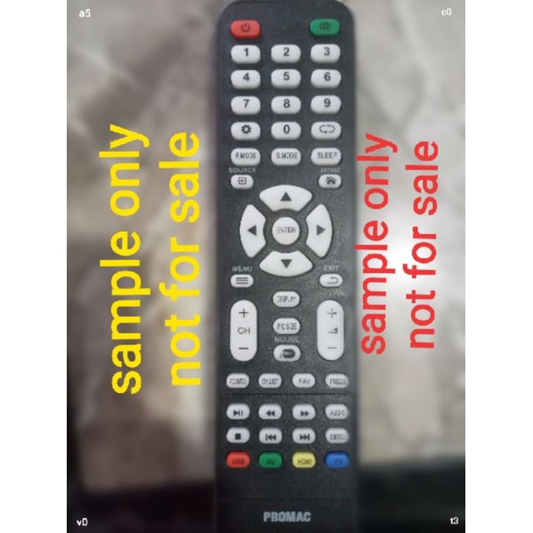 promac smart tv remote(universal)you will recieve universal | Shopee ...