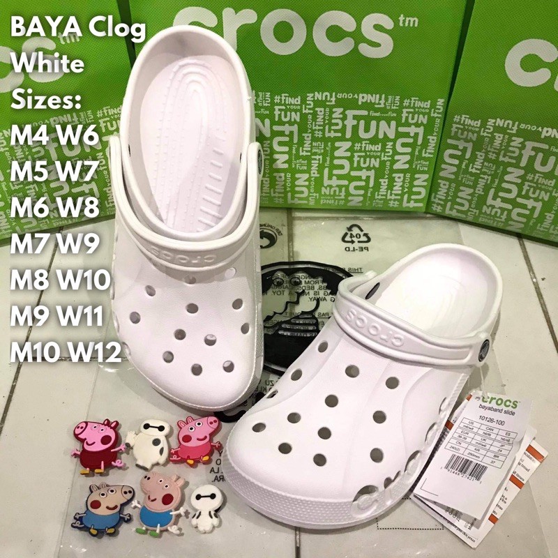 CROCS BAYA White Clog for Men and Women Shopee Philippines