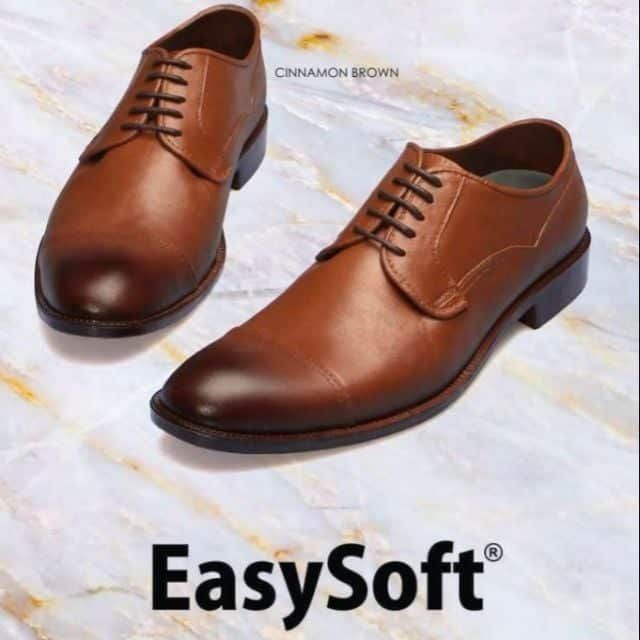 Original Easy Soft Formal Brown shoes Rome Model for men | Shopee ...