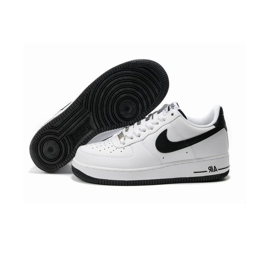 nike air force 1 white with black sole