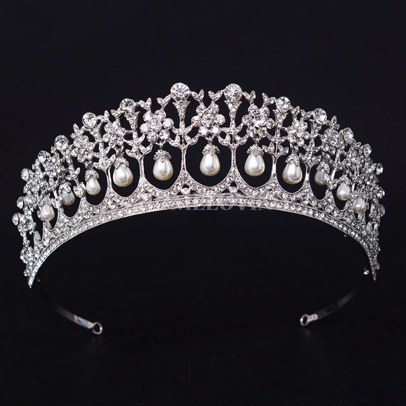 Vintage Royal Pearl Wedding Crown Princess Diana Tiara | Shopee Philippines