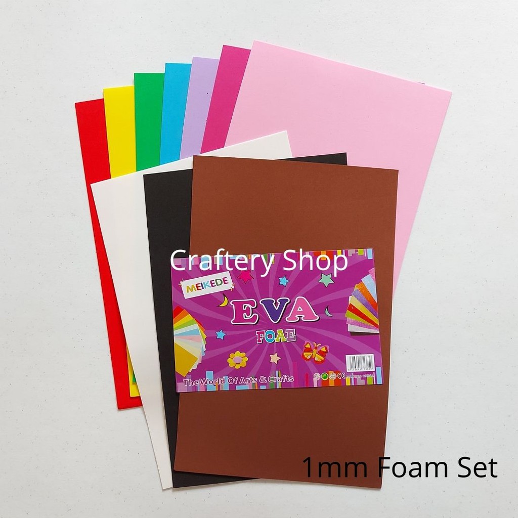 Eva Foam 1mm Pack WITH/ WITHOUT ADHESIVE 10pcs A4 size Shopee Philippines