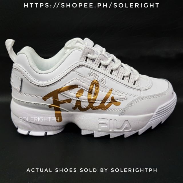 fila disruptor 2 gold script