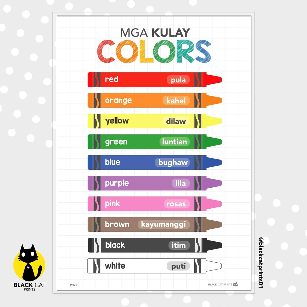 Colors Educational Chart Poster (A4 Size / High Quality Prints ...