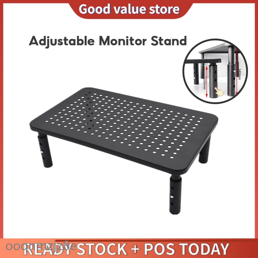 3 Height Adjustable Monitor Stand Ergonomic Metal Monitor Riser Stand