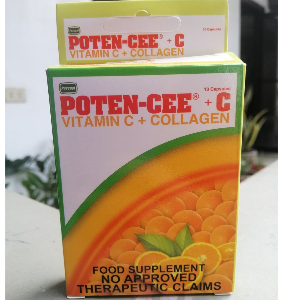 PotenCee + Vitamin C + Collagen ( sold by 10 capsules per box) Shopee Philippines