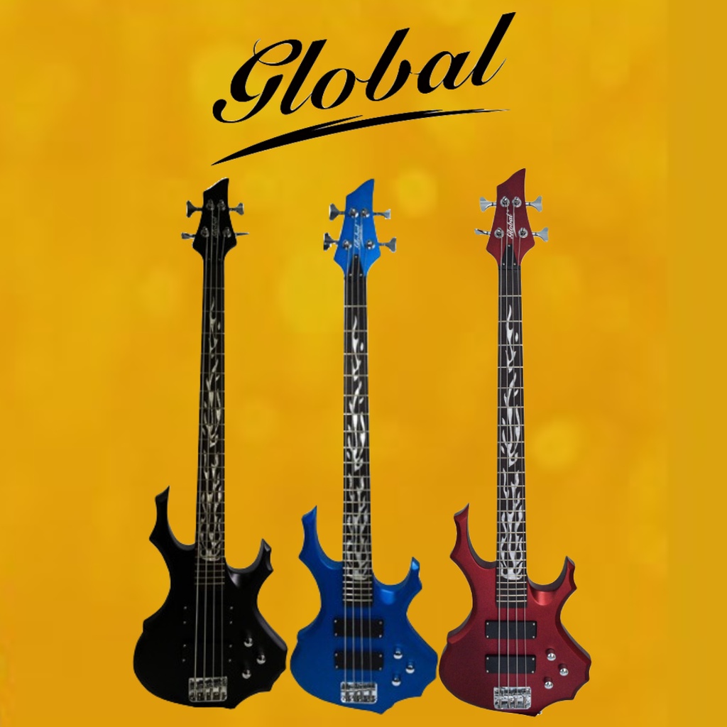 BASS GUITAR GLOBAL - B4 (4 STRING) | Shopee Philippines