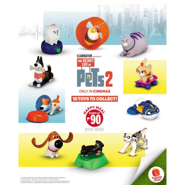 The Secret Life Of Pets 2 Tail Wagging Max # 1 New 2019 McDonalds Happy Meal Toy