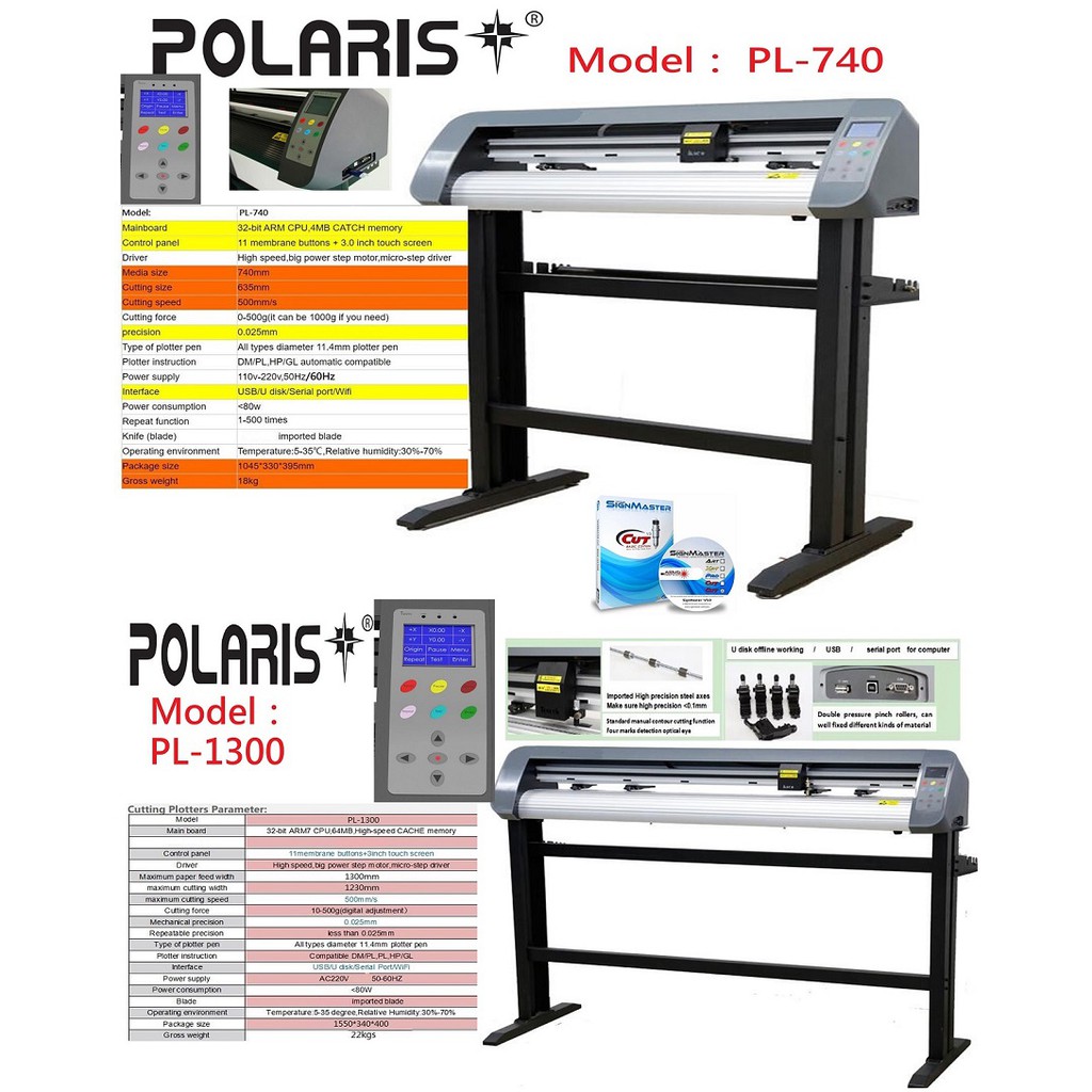 Polaris Vinyl Cutter, Pl-740 Cutting Plotter 24