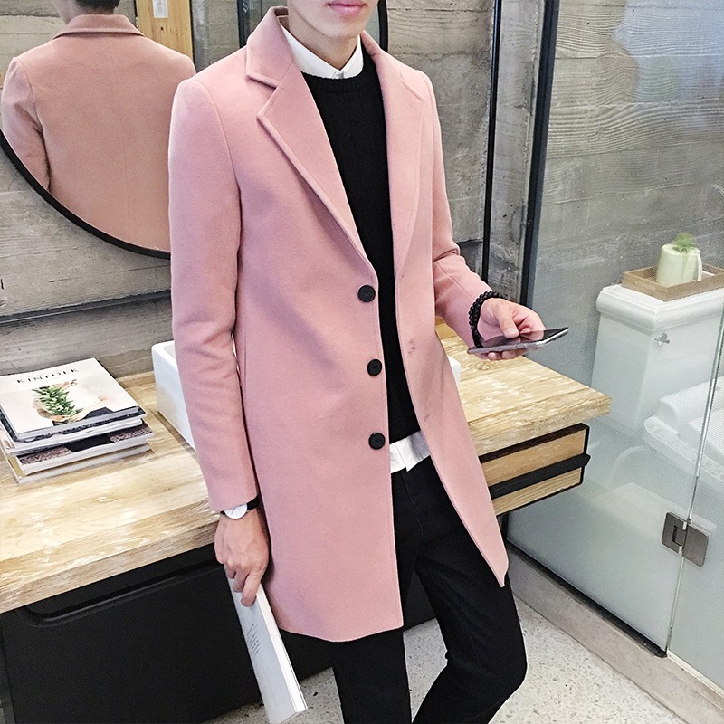 korean wool coat men