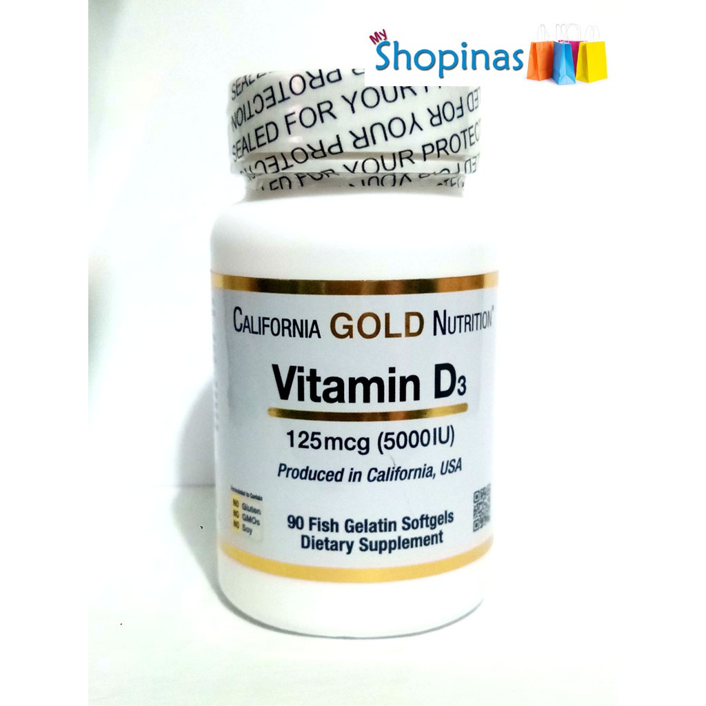 High Potency 5000 Iu 125mcg Vitamin D3 Vitamin D 3 California Gold Nutrition 90 Softgels