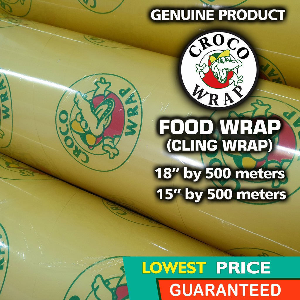 Food Wrap / Cling Wrap Authentic CROCO 18 or 15 inches x 500 meters