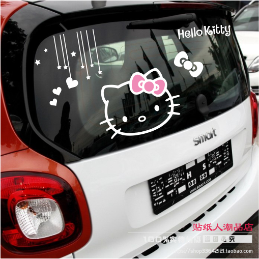 hello kitty bumper sticker