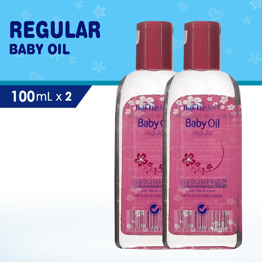 Babyflo Baby Oil Regular 100ml x2 | Shopee Philippines