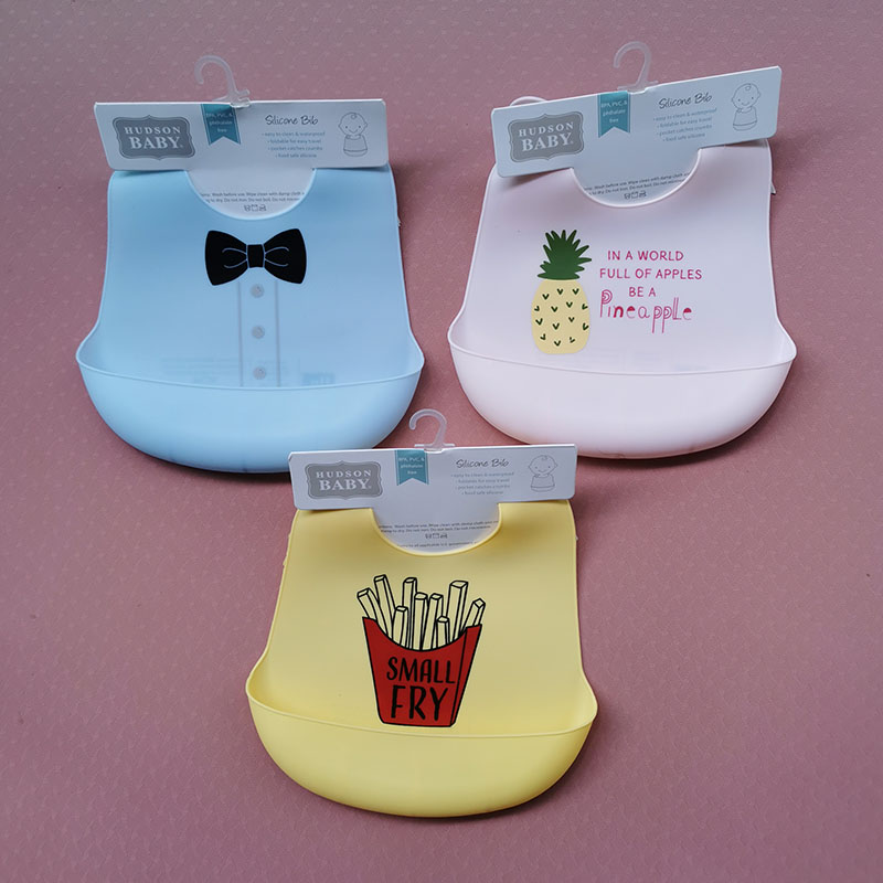 hudson baby silicone bibs