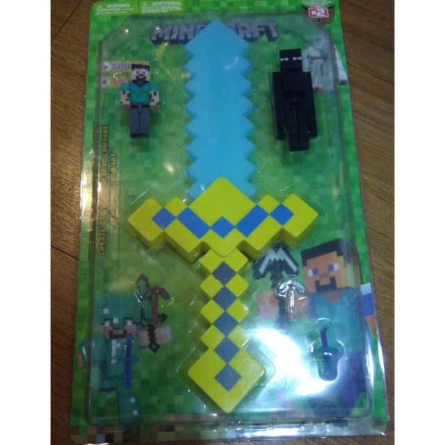 Brandnew Minecraft Big Sword Toy Set With Light And Sound Shopee Philippines