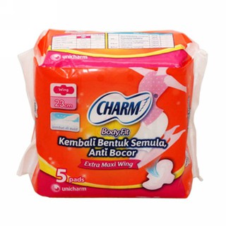 Charm Body Fit Extra Maxi wing Sanitary Napkins Contents 5 pcs #1