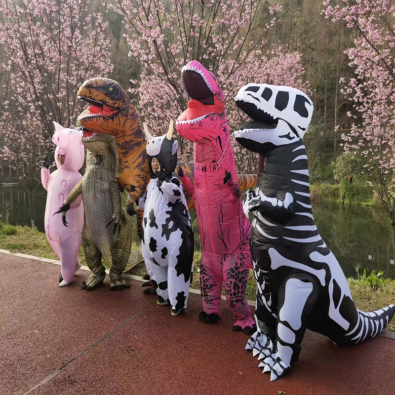 Mascot Inflatable Cartoon Cosplay Funny Dinosaur Pig Cows Adult Men and  Women Children Funny Pig Halloween Cute Funny Cosplay Costume | Shopee  Philippines
