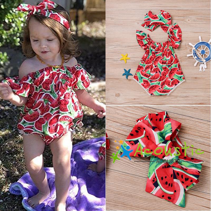 watermelon romper baby