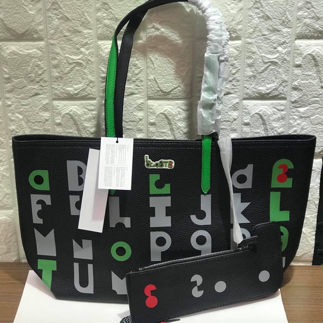 lacoste reversible tote bag