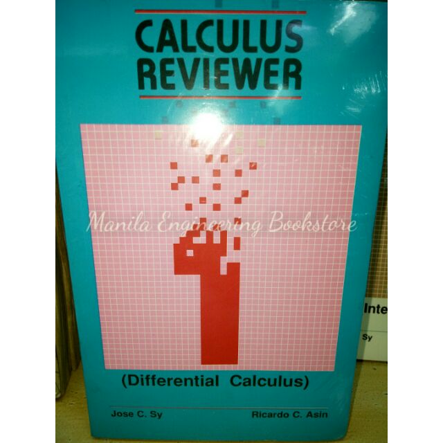 Orig Calculus Reviewer Part 1 Differential Calculus Asin Shopee Philippines