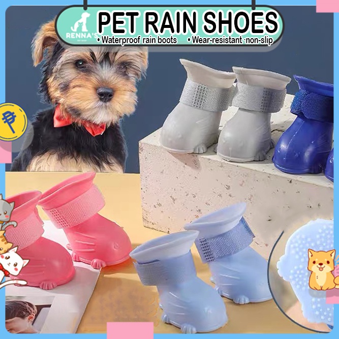 Renna's Waterproof Dog Shoes For Dog Cat Shoes For Cat Dog Socks Pet