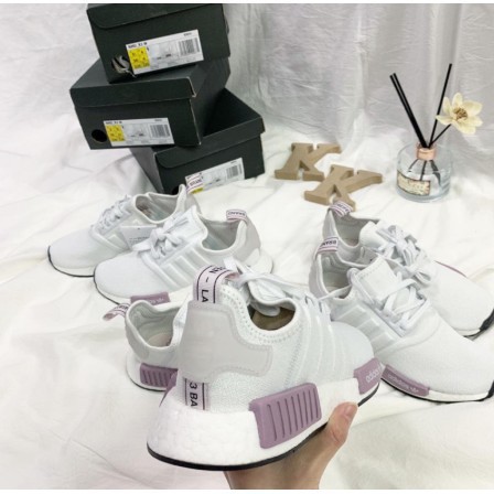 nmd purple and white