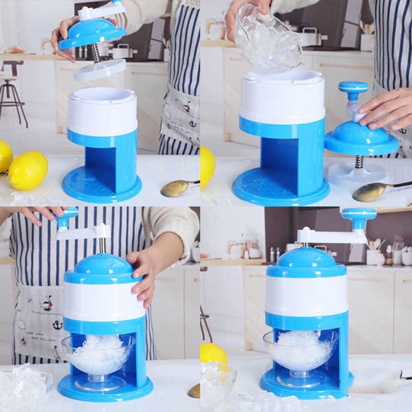 保障できる 特別価格Household Mini Hand Crank Manual Ice Crusher Shaver Machine