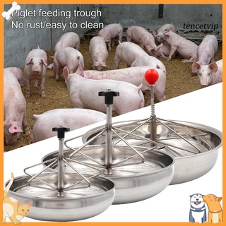✢[Vip] Livestock Feeder Rust-proof Large Capacity Stainless Steel Lamb Piglet Feeding Trough Livesto