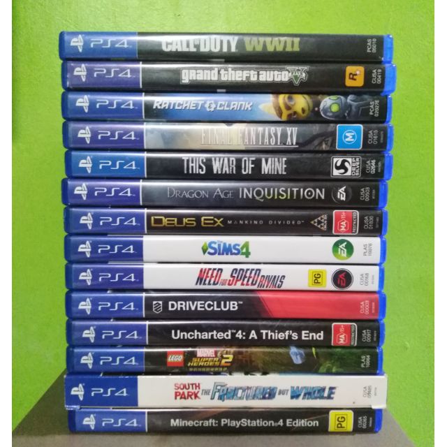 playstation 4 with games for sale