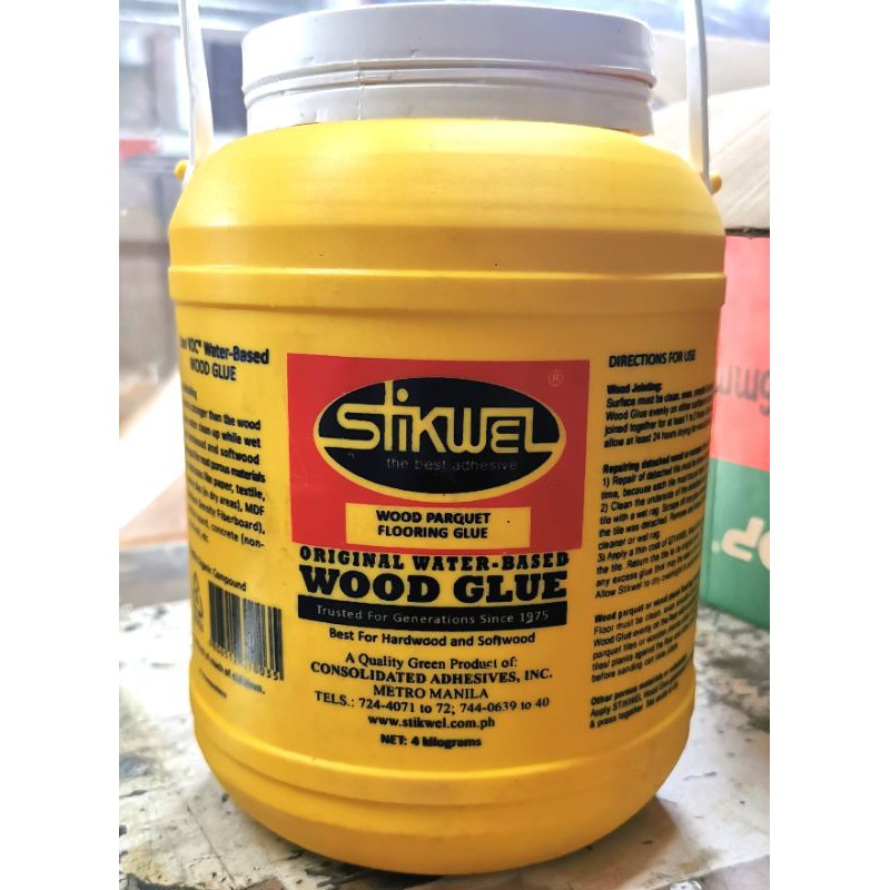 Stikwel Adhesive Wood Parquet Glue 4kg Stickwel Stickwell Stikwell