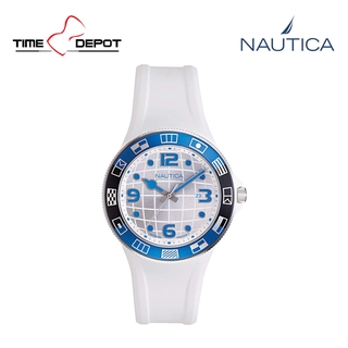 Nautica NAPLBS901 Lummus Beach Analog Blue Silicone Strap Watch 