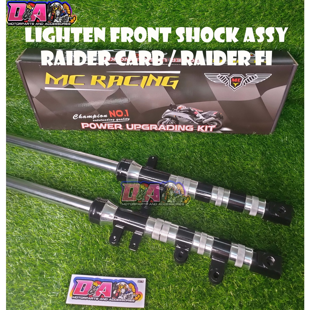 LIGHTEN FRONT SHOCK ASSEMBLY SUZUKI RAIDER 150 CARB / RAIDER FI MADE IN