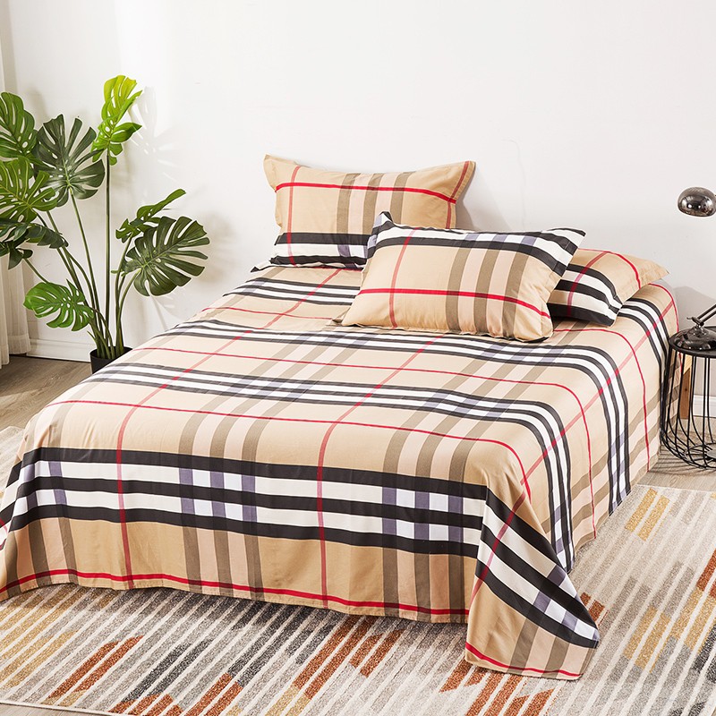 Burberry 3in1 Bedsheet Cotton Flexible Comfortable Bed Sheet Set with