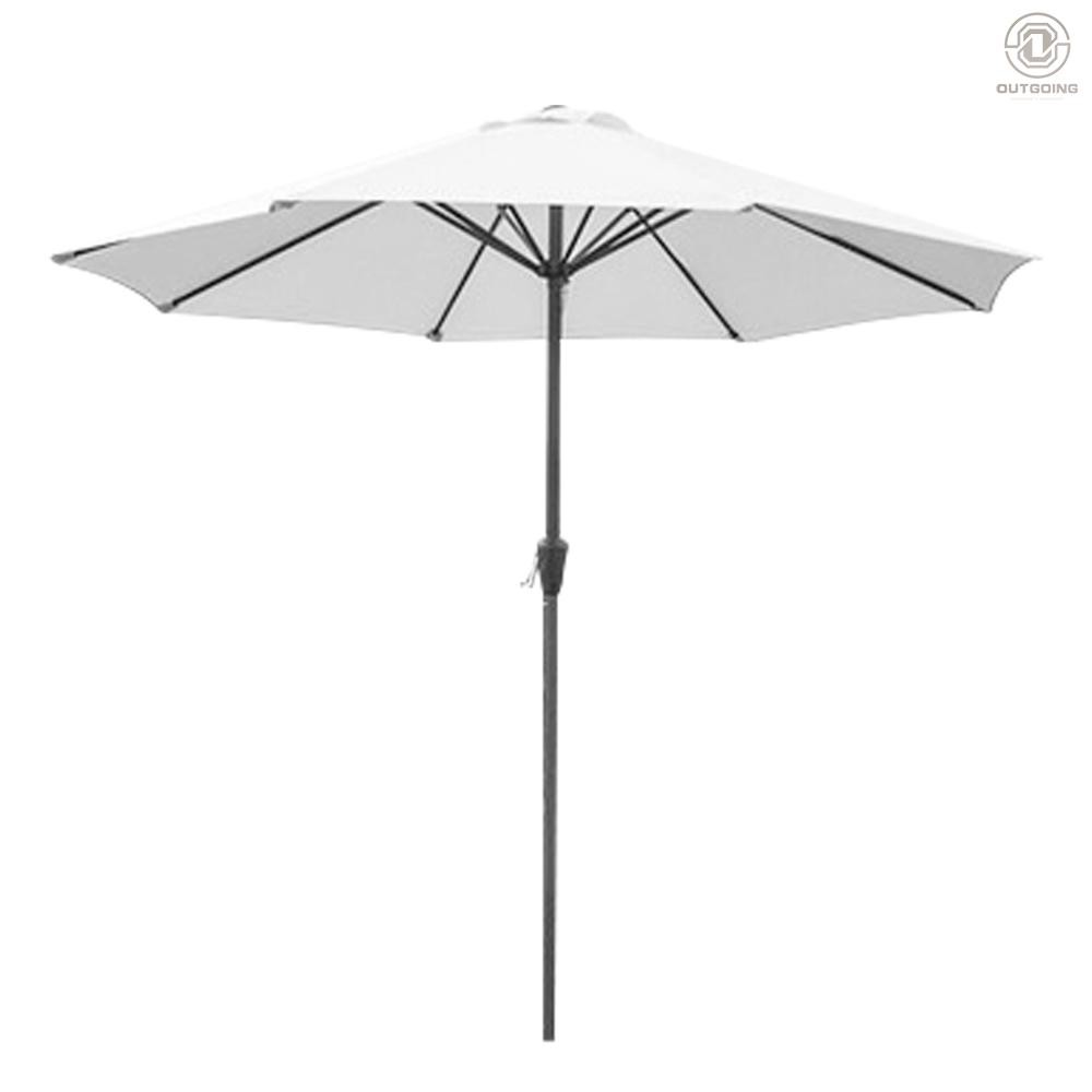 O G 9ft Outdoor Adjustable Height Anti Uv Patio Umbrella 8 Rib Market Umbrella Fade Resistant Sunshade Beach Umbrella Garden Shade Or Pool With Crank Without Base Shopee Philippines