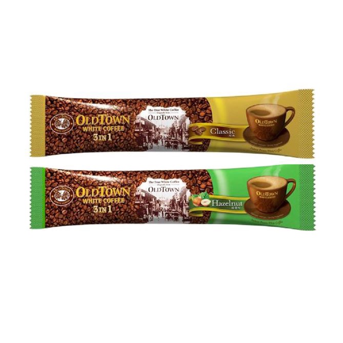 OLD TOWN White Coffee Instant Kopi Hazelnut Classic Klasik 3in1 40g
