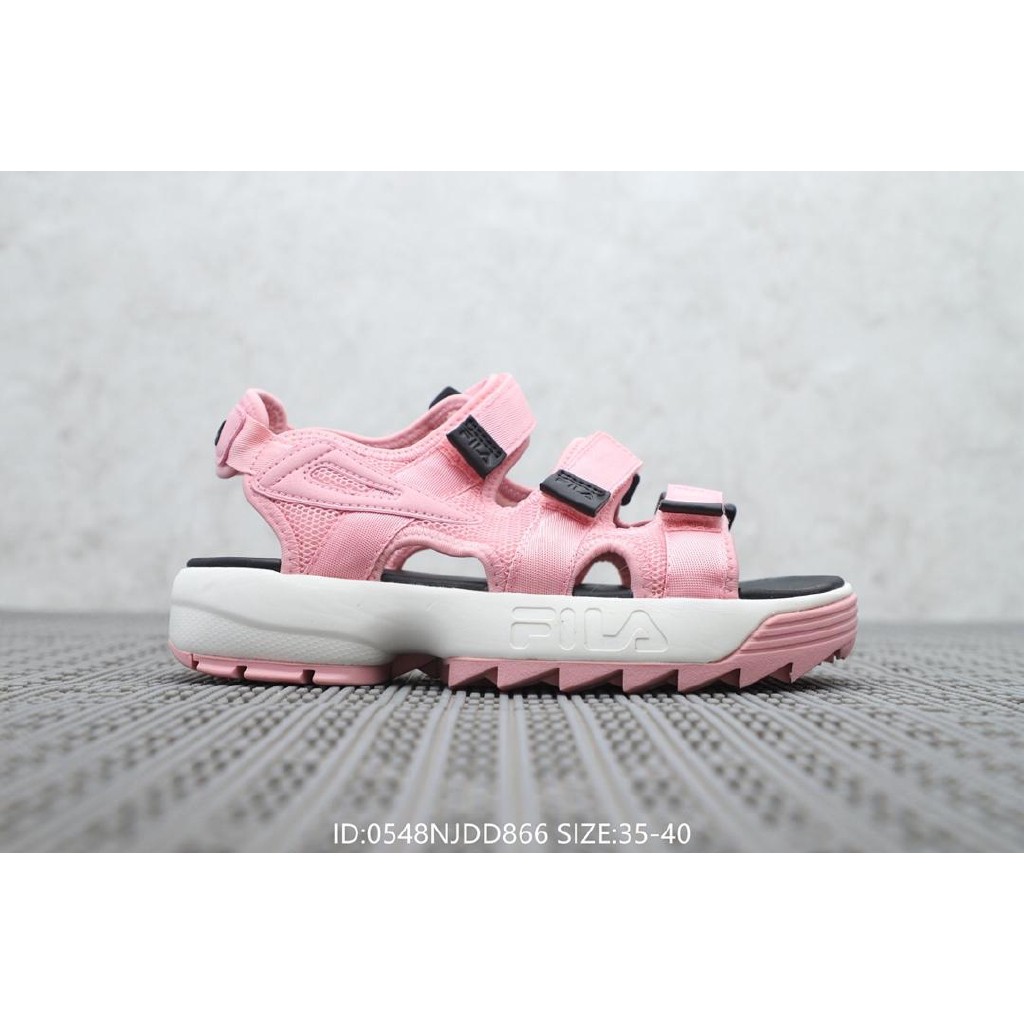 fila sandals pink