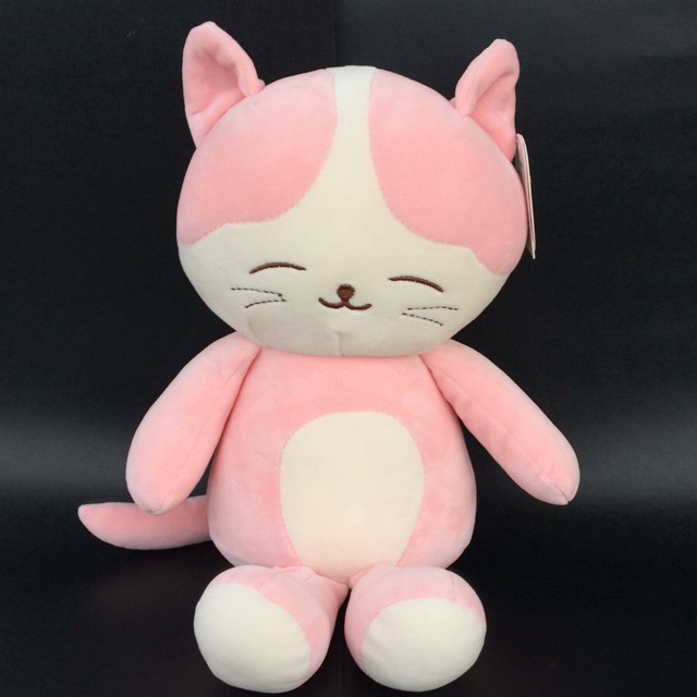 pink cat plush toy