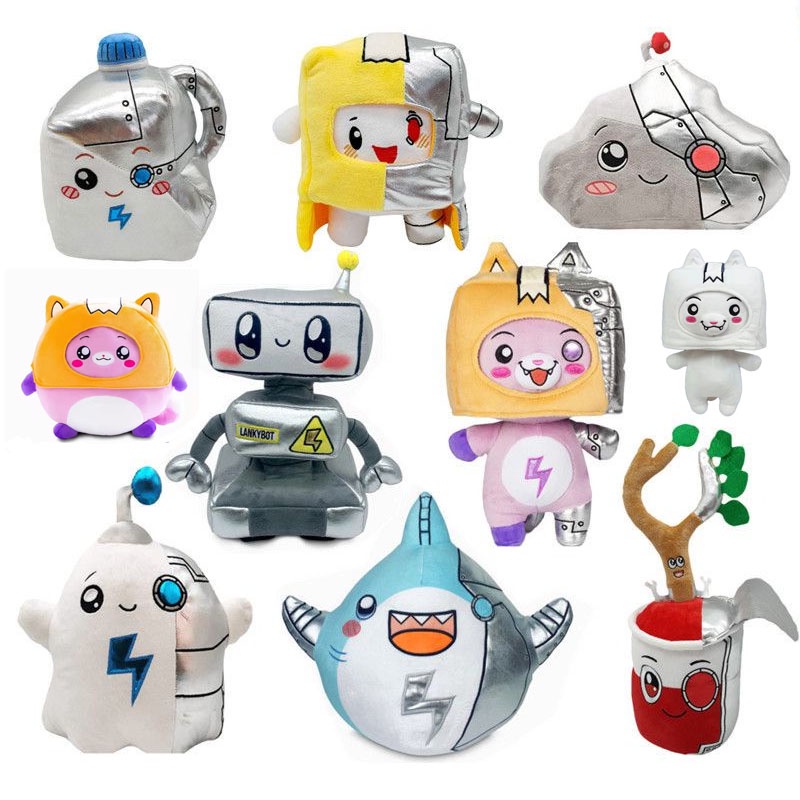 20-50cm New Lankybox Metal Mechanical Thicc Shark Cyborg Plushie Stuff ...