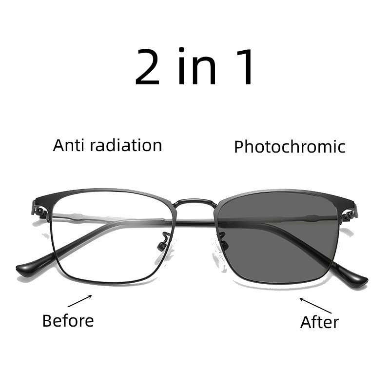 2 in 1 photochromic lens