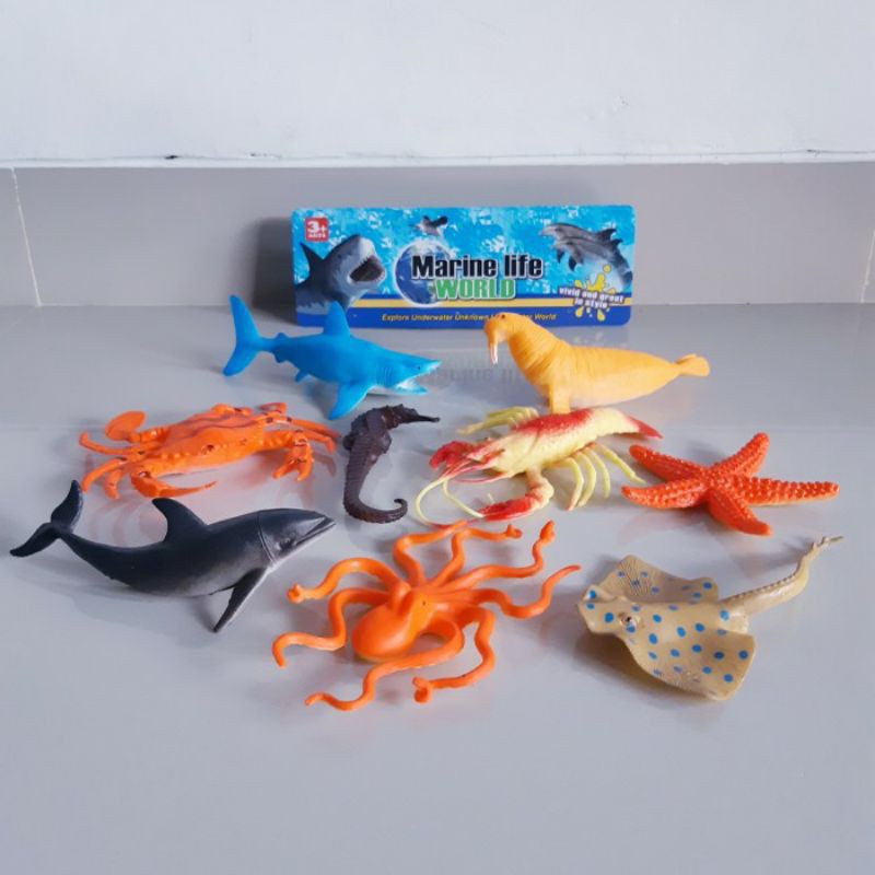Large Rubber Sea Animal Toys - Wildlife Animal Figures Educational Toys |  Shopee Philippines