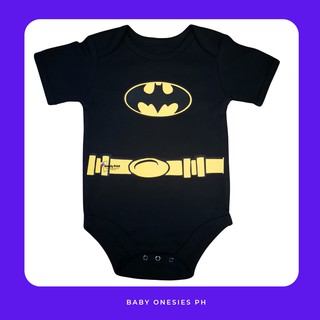 Batman Inspired Superhero 0 12 Months Cotton Baby Onesie For Baby Boy Or Baby Girl Monthly Romper Shopee Philippines