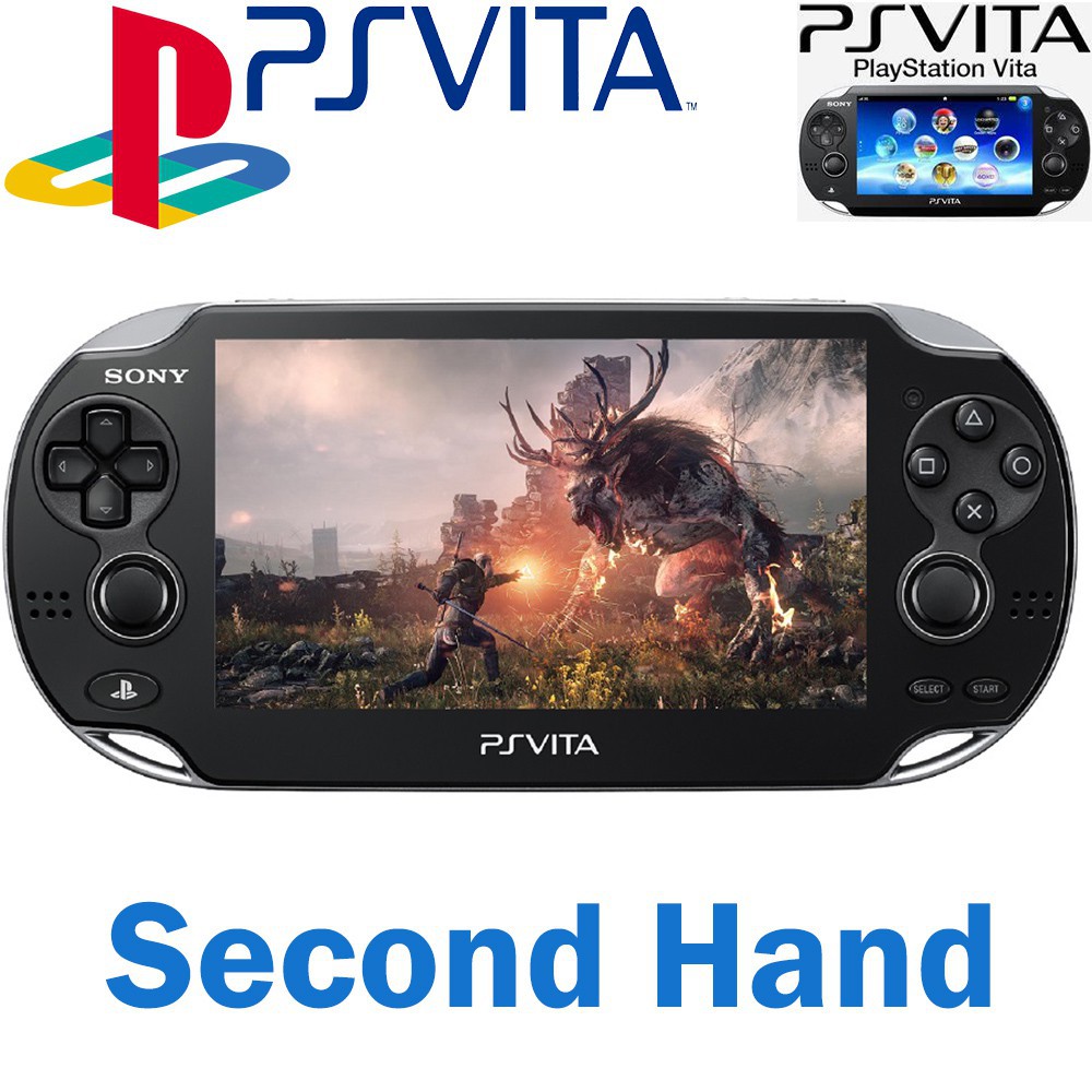 Used Game Console 80 New Second Hand Playstation Vita Sony Ps Vita 1000 Oled Wi Fi Model Black Console Japan Shopee Philippines