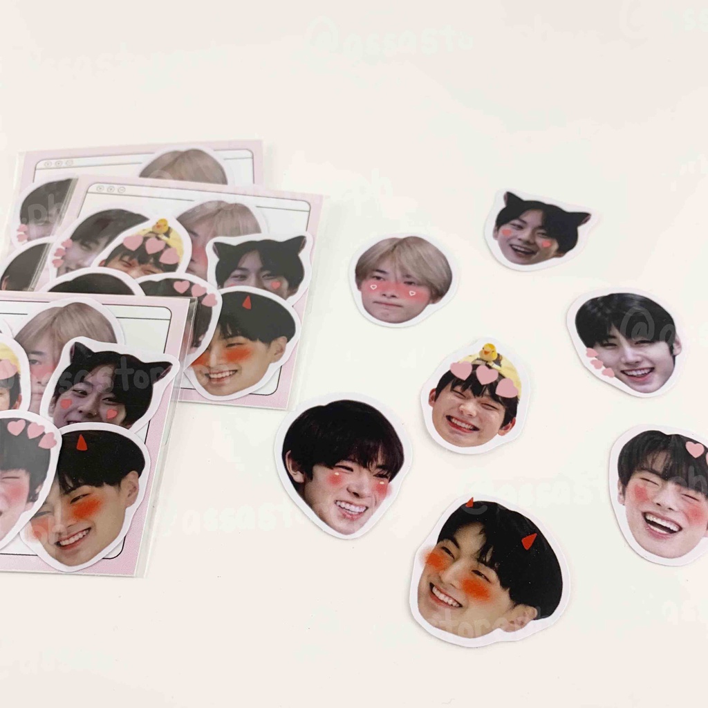 ENHYPEN Cute Bubble Head Sticker Pack Waterproof | Assastoreph | Shopee ...