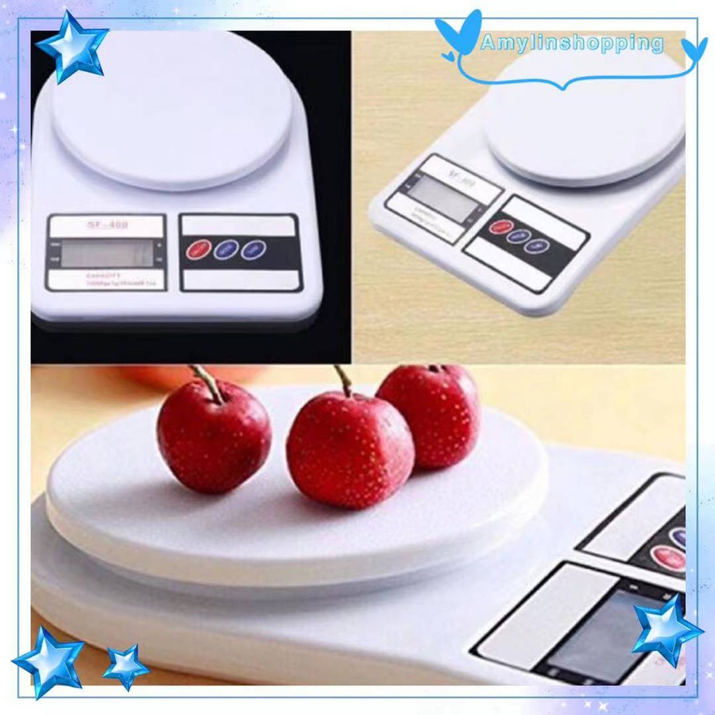 Electronic Kitchen Scale Sf 400 Digital Weighing Scale 5kg Shopee