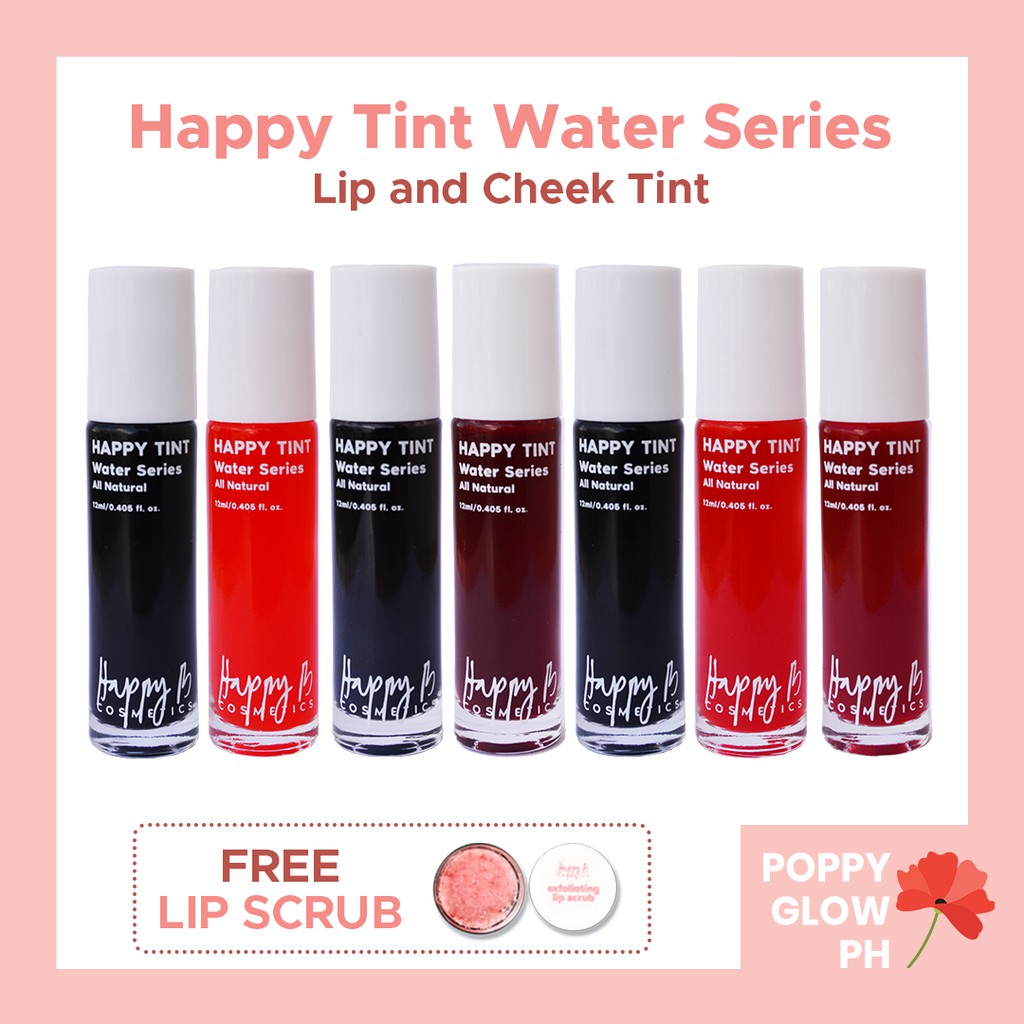 Happy Tint Water Series by Happy B Cosmetics Lip Tint Liptint Cheek