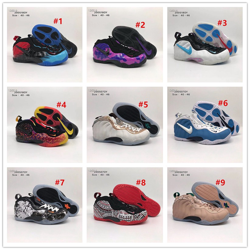 Nike Air Foamposite One QS AllOver Swoosh Black Sneaker ...